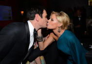 Ty Burrell and Julie Bowen attend the FOX After Party for the 70th Annual Golden Globe Awards held at The FOX Pavillion at The Beverly Hilton Hotel on January 13, 2013 in Beverly Hills, California.