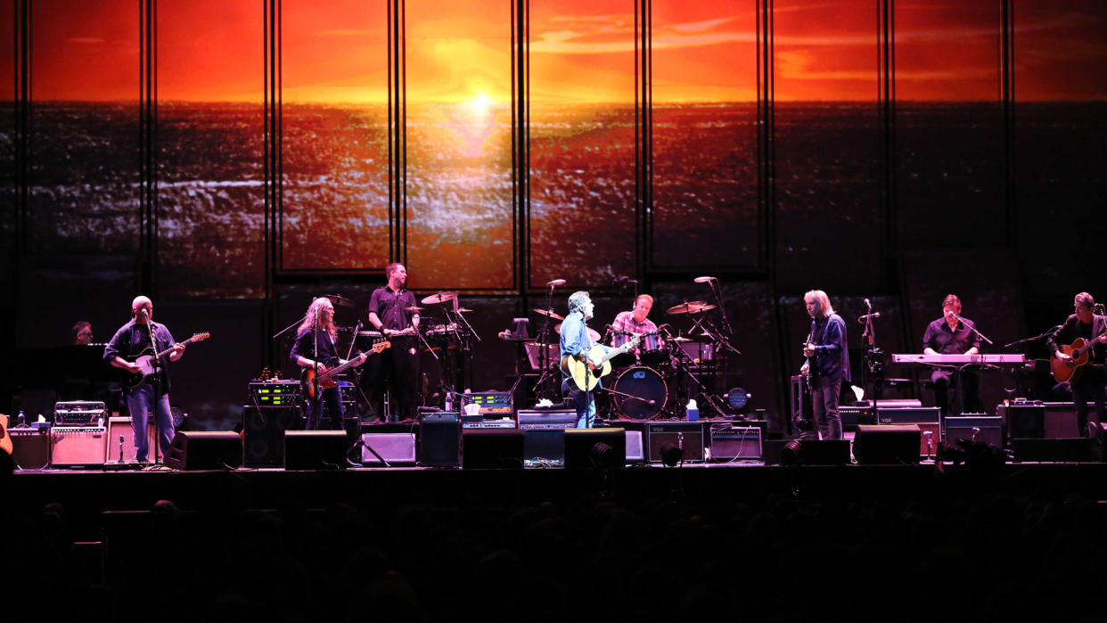 Glenn Frey of the Eagles performs at Philips Arena, in AtlantaEagles In Concert - , Atlanta, USA.