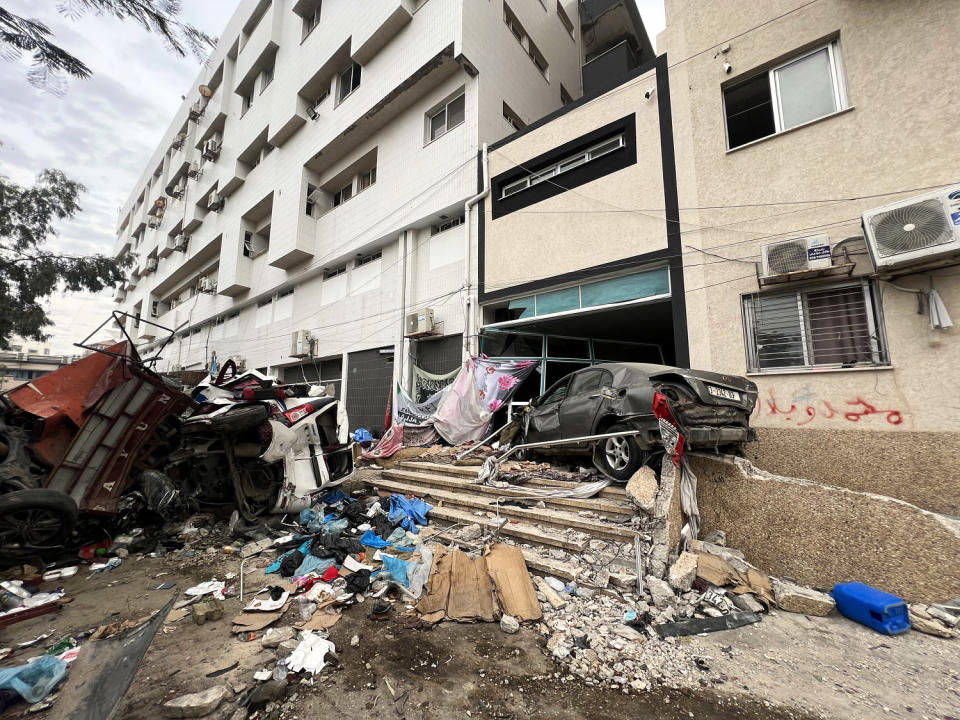 Al-Shifa Hospital after Israeli attack during humanitarian pause (Fadi Alwhidi / Anadolu via Getty Images file)