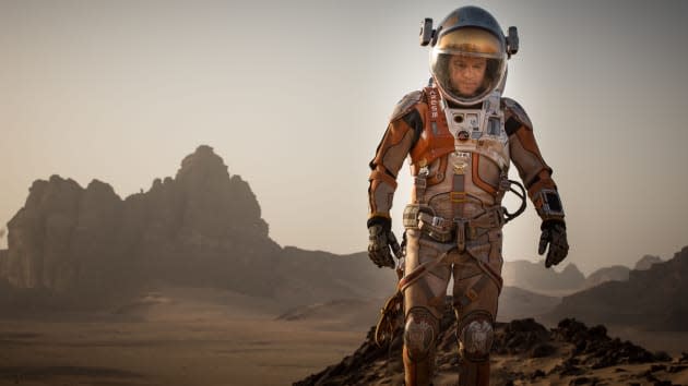 Matt Damon portrays the titular hero in THE MARTIAN.