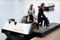 Researchers trial autonomous boats on Amsterdam's waterways