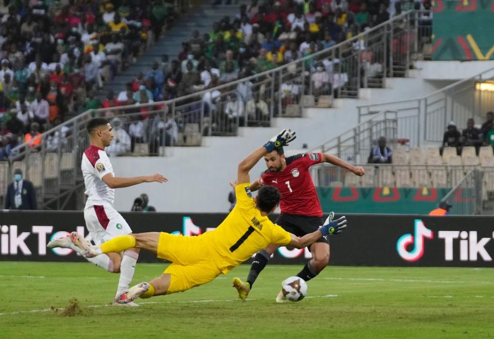Trezeguet scored the winning goal for Egypt (Themba Hadebe/AP) (AP)