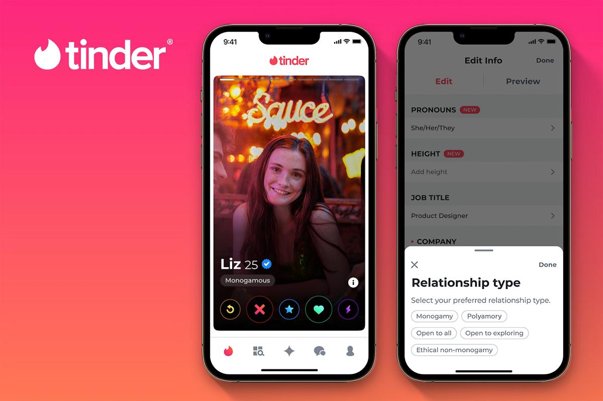 Tinder now lets you specify gender pronouns and non-monogamous relationship types - engadget.com