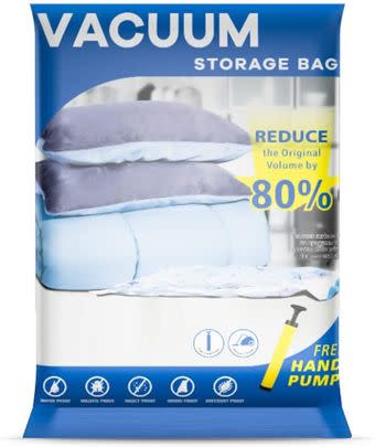 Need to bag things away but strapped for room? These vacuum storage bags make it easier than ever