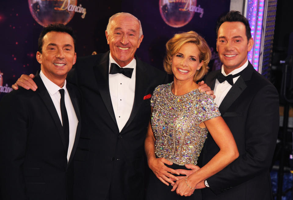 Bruno Tonioli, Len Goodman, Darcy Bussell y Craig Revel Harwood asistieron al lanzamiento de la alfombra roja. 