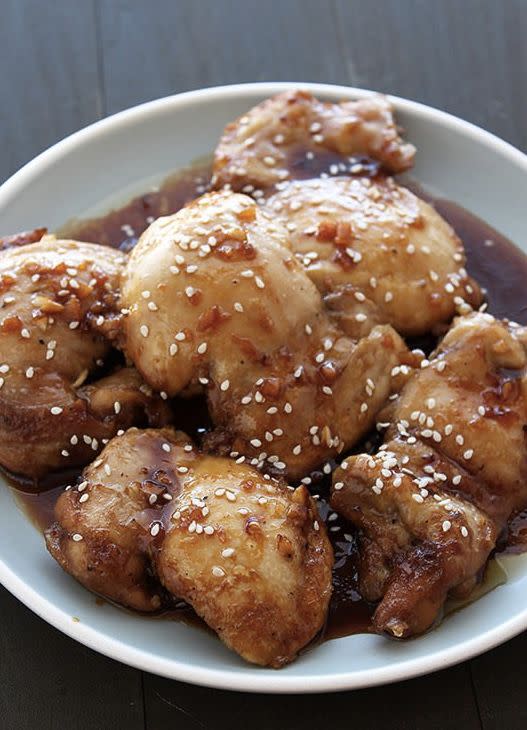 <strong>Get the <a href="http://www.handletheheat.com/honey-soy-chicken-thighs/" target="_blank">Honey Soy Chicken Thighs recipe</a> from Handle the Heat</strong>