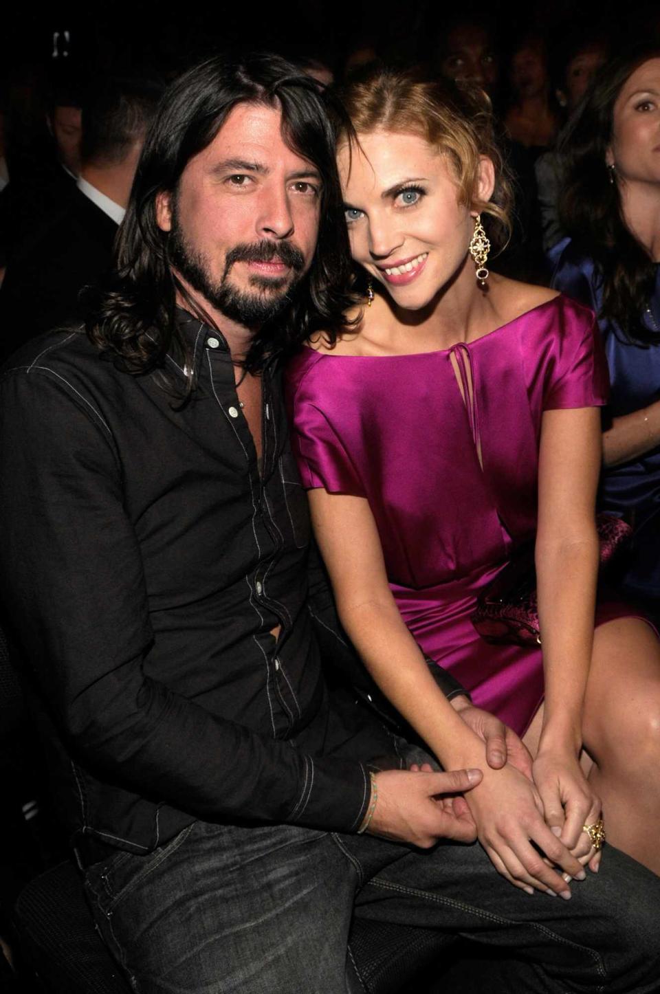 Dave Grohl and Jordyn Blum at the 50th Annual GRAMMY Awards at the Staples Center on February 10, 2008 in Los Angeles, California. **EXCLUSIVE**