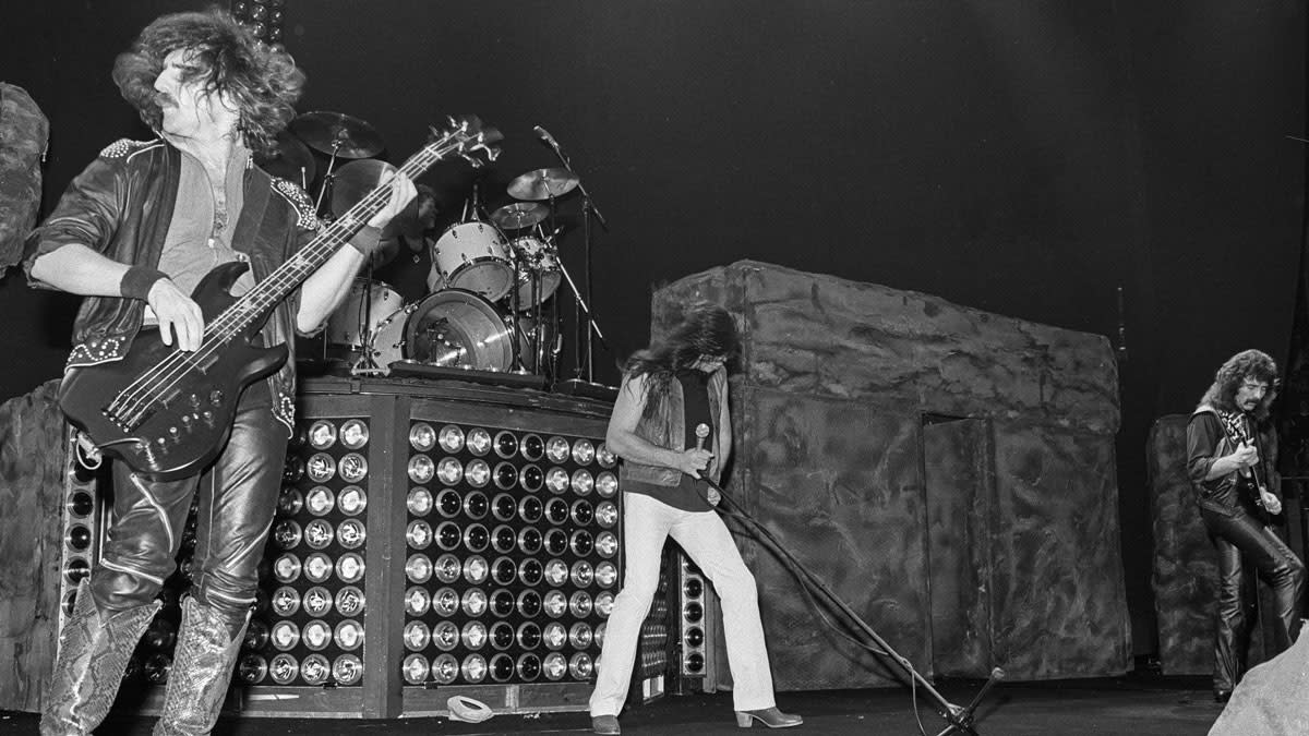  Black Sabbath perform in concert, New York, New York, October 29, 1983. 