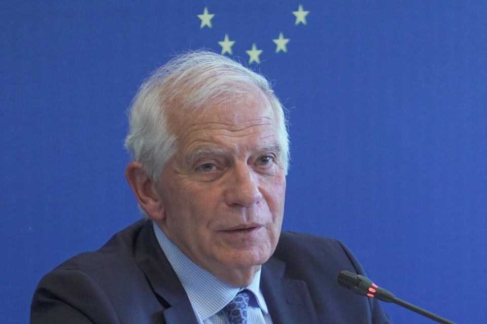 歐洲聯盟（EU）外交與安全政策高級代表波瑞爾（Josep Borrell）13日發表聲明指出：「歐盟對加薩日益加深的人道主義危機感到十分擔憂。」（路透社資料照）