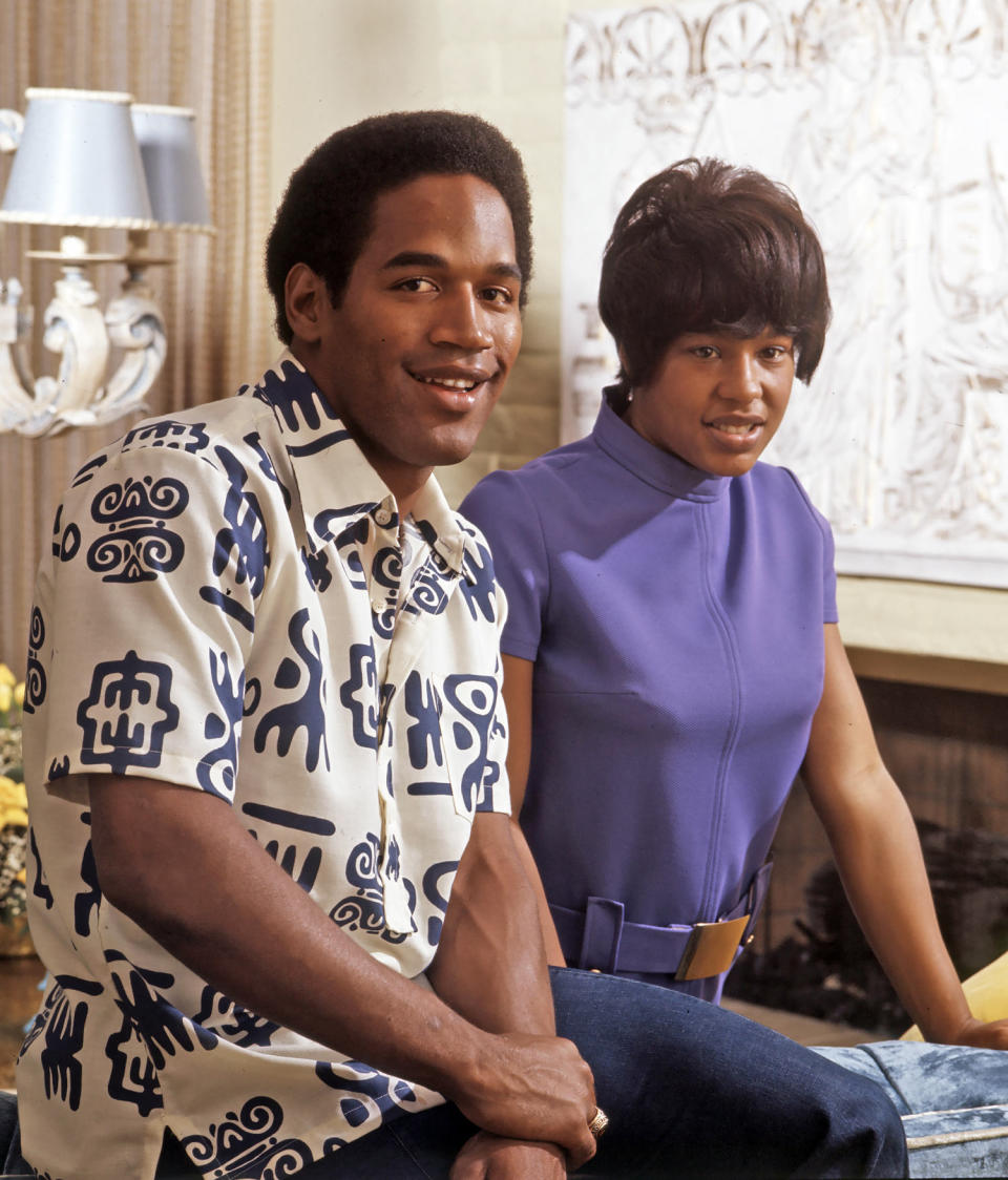 OJ Simpson at home with wife Marguerite Simpson in 1975. (Disney General Entertainment Content via Getty Images)