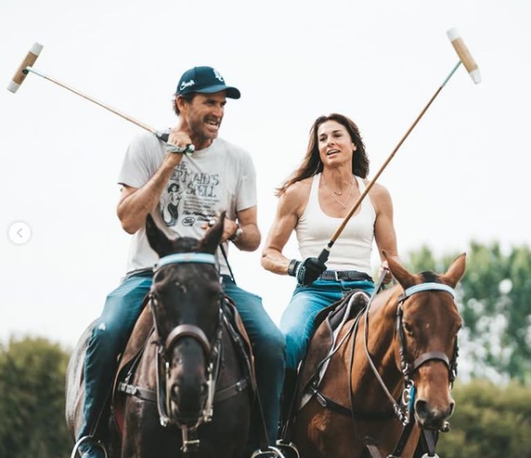 Adolfito Cambiaso y Gaby Sabatini, un encuentro especial en La Dolfina