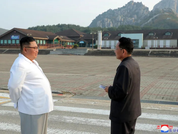 North Korean leader Kim Jong Un inspects the Mount Kumgang tourist resort, North Korea