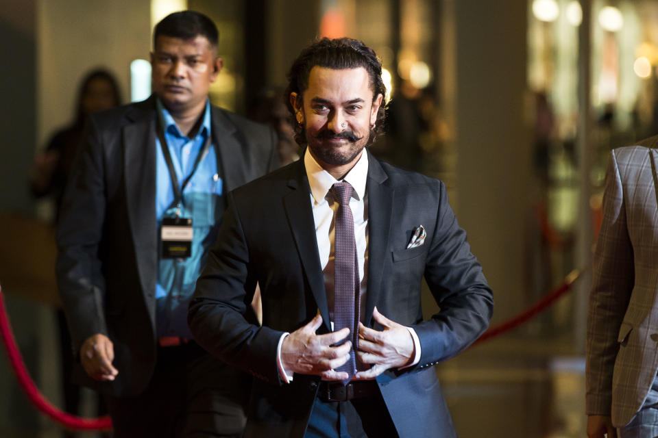 Bollywood star Aamir Khan in Singapore (Photo: Marina Bay Sands)