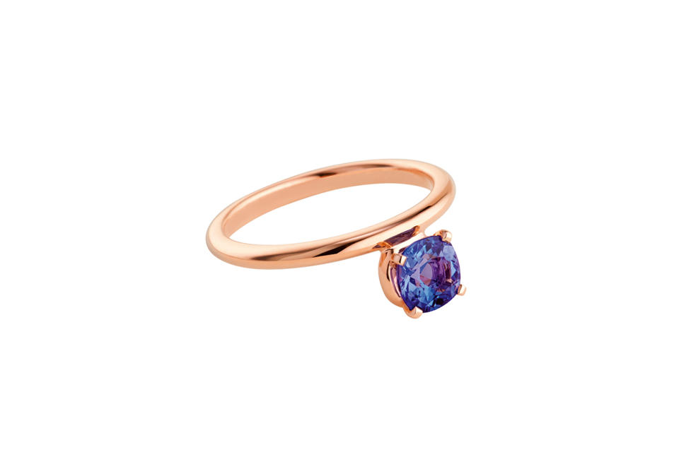 Grand Jeté series rose gold inlaid tanzanite ring NT$210,600