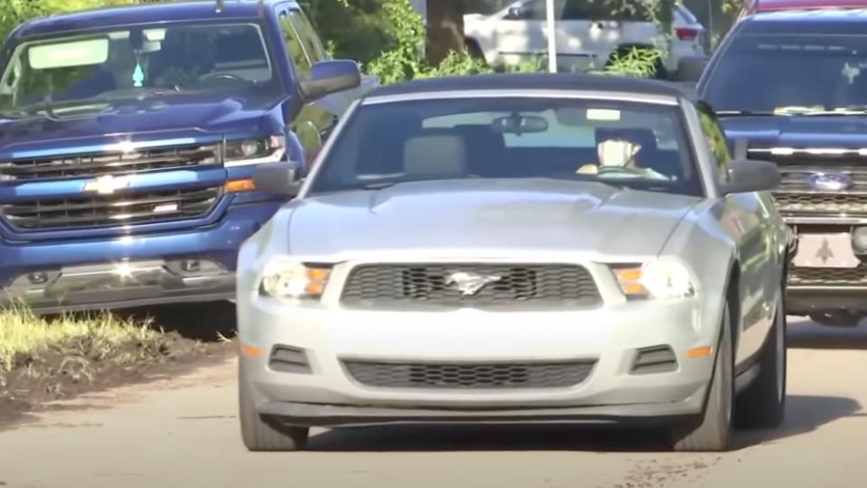 Brian Laundrie's Mother Arrives at Petito Deposition in Son's Notorious Mustang