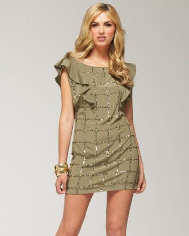 The Beaded Silk Shift Dress $198