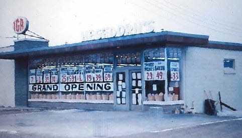 File Photo: Opening day at Hegedorn's Market in Webster in 1953.