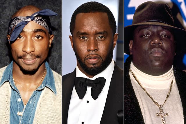 <p>Raymond Boyd/Getty; John Shearer/Getty; Larry Busacca/Getty</p> Tupac Shakur, Sean "Diddy" Combs, The Notorious B.I.G.