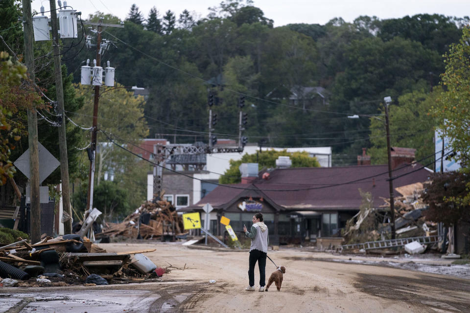 The storm reportedly killed more than 60 people across the South and left millions without power. North Carolina has been approved for a federal major disaster declaration. (Sean Rayford/Getty Images)