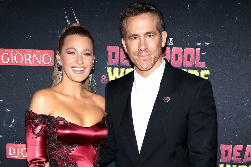 <p>Dimitrios Kambouris/Getty</p> Blake Lively and Ryan Reynolds