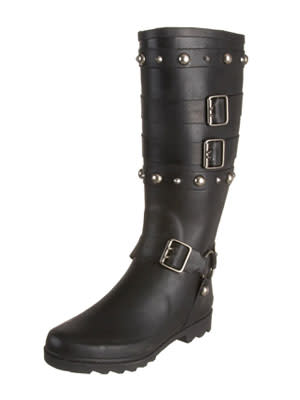 Buckled moto boots