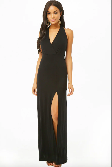 Shop Now: Forever 21 Surplice Halter Maxi Dress, $35, available through Forever 21.