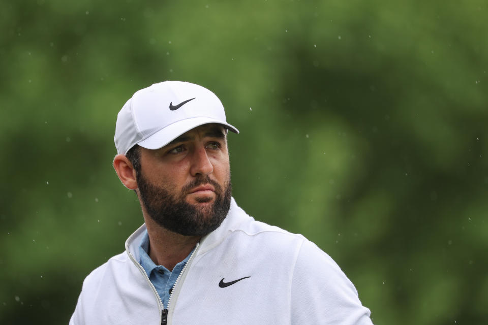 Scottie Scheffler was released in time to make it to his scheduled tee time for the second round of the 2024 PGA Championship. (Photo by Patrick Smith/Getty Images)