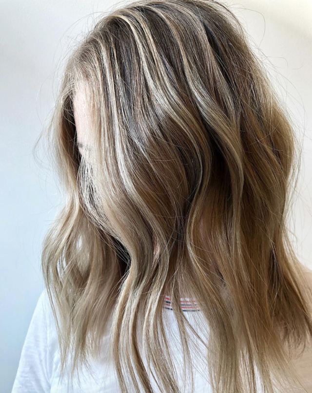 Sand Beige Balayage  Sandy hair, Sand blonde hair, Long hair styles