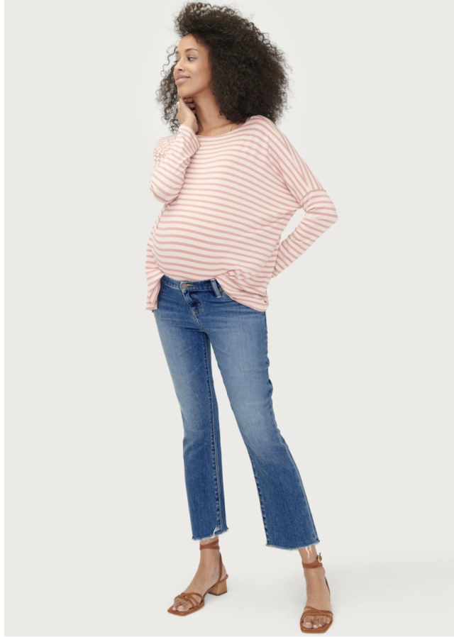 The Crop Maternity Jean