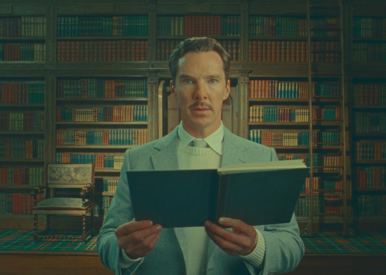 Benedict Cumberbatch stars as the title character, who happens upon a tale that gives him a great idea in Wes Anderson's "The Wonderful Story of Henry Sugar," an adaptation of the Roald Dahl tale.