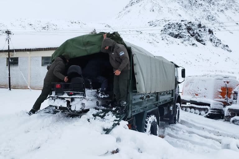 Rescate de Gendarmería Nacional en el paraje 