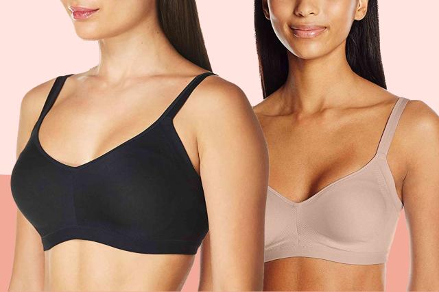 Warners Women's Plus-Size Simply Perfect Easy Sized No Bulge Wirefree Bra,  Black, Medium