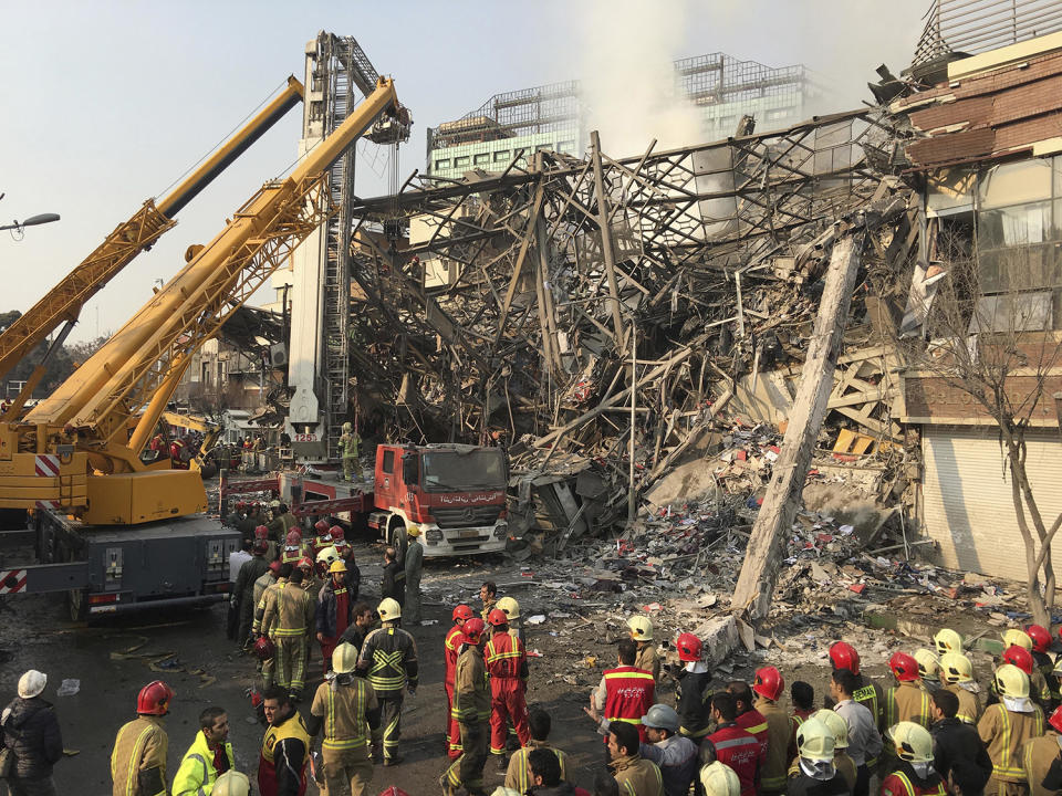 Building collapse in Iran