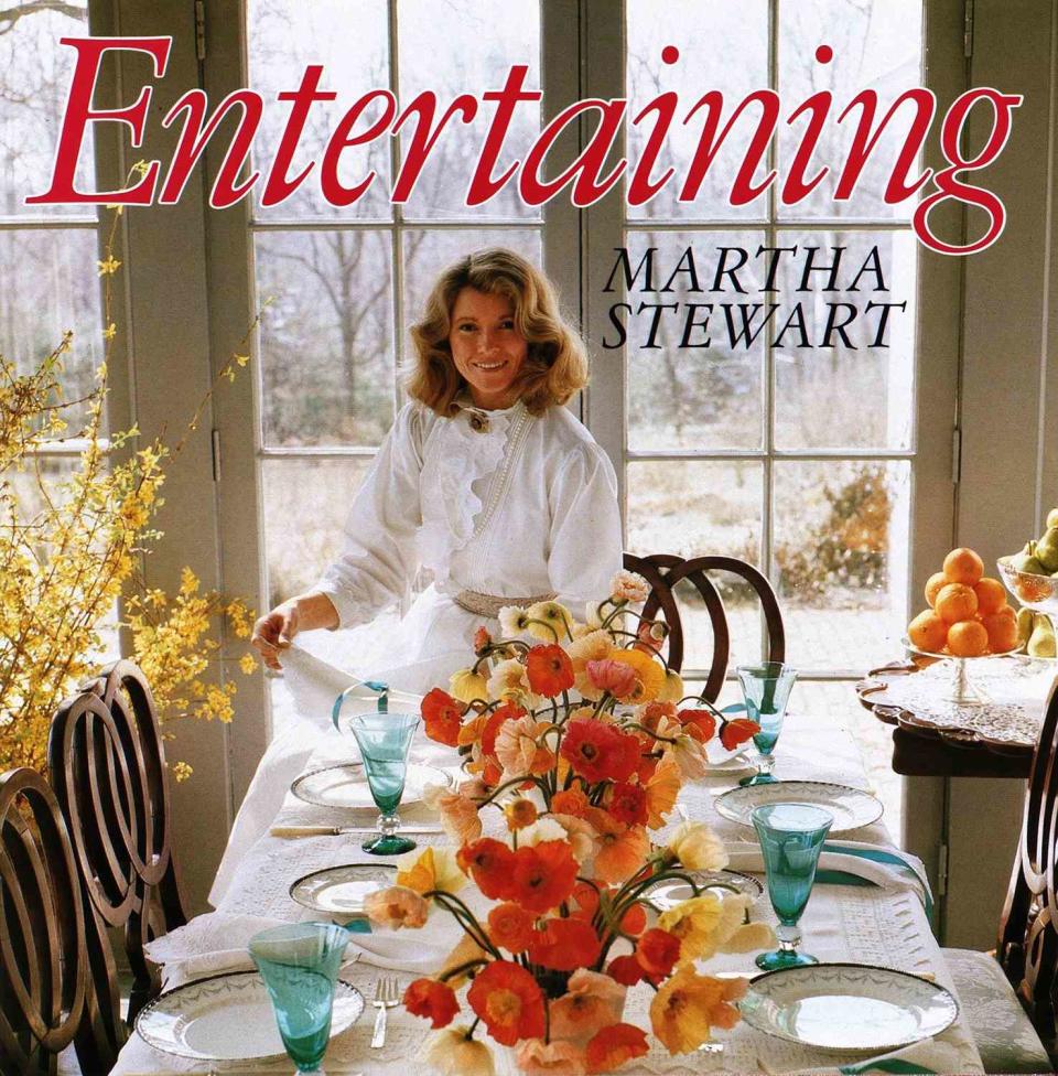 <p>While catering an event in New York, she was approached by the president of Crown Publishers to write a cookbook for them; in 1982, <em>Entertaining </em>became a bestseller.</p> <p>"It was an important step in my life," she said on her site. "I had found my niche."</p> <p>The book, which featured glossy color photos and personal stories along with each recipe, has since inspired "every single [other] cookbook," she told <a href="https://www.harpersbazaar.com/culture/features/a35496168/martha-stewart-legacy-interview/" rel="nofollow noopener" target="_blank" data-ylk="slk:Harper's Bazaar" class="link "><em>Harper's Bazaar</em></a> in February 2021. </p>