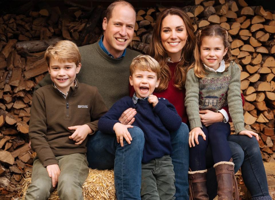 Prince William and Catherine Duchess of Cambridge Christmas card