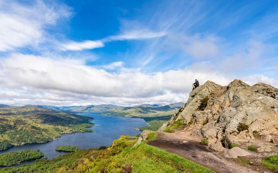 The view over Loch Katrine