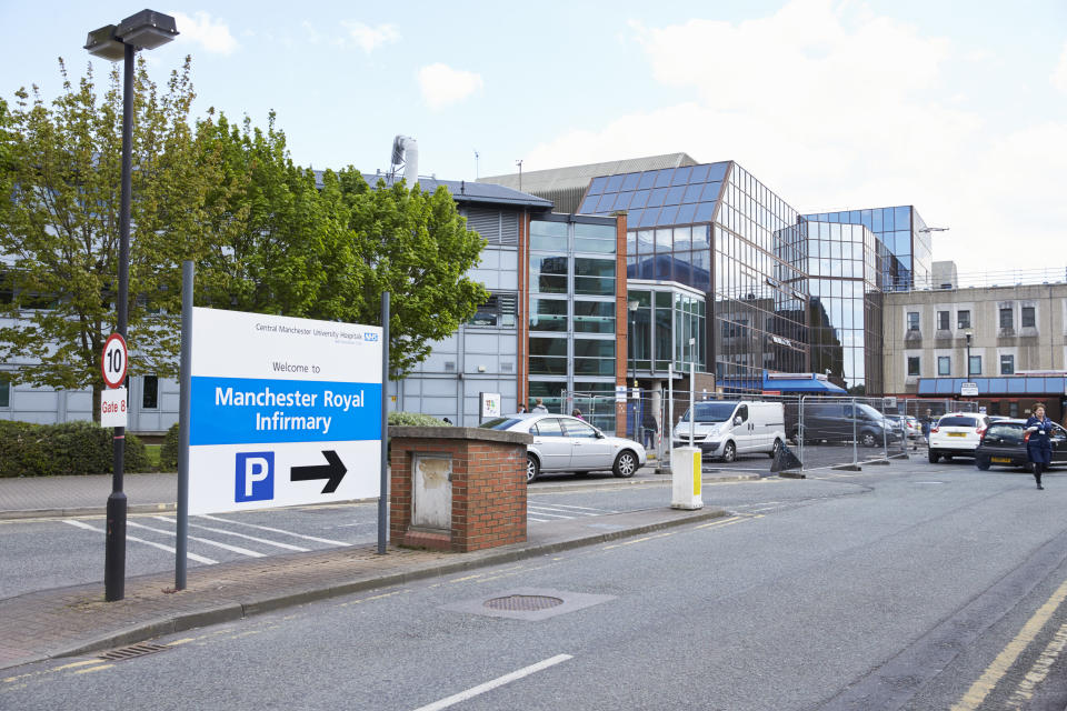 Manchester, UK - 4 May 2017: Exterior Of Manchester Royal Infirmary Hospital