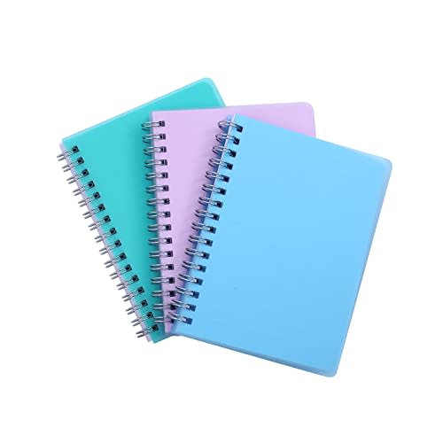 Irmanas Spiral Notebook, 3 Pack Small Notebooks 4.3''x 5.7'',Mini Ruled Lined Journal, 480 Pages, College School Supplies Pocket Notebook for Work, Aesthetic Gift Office Supplies for Teen Girls,Boys