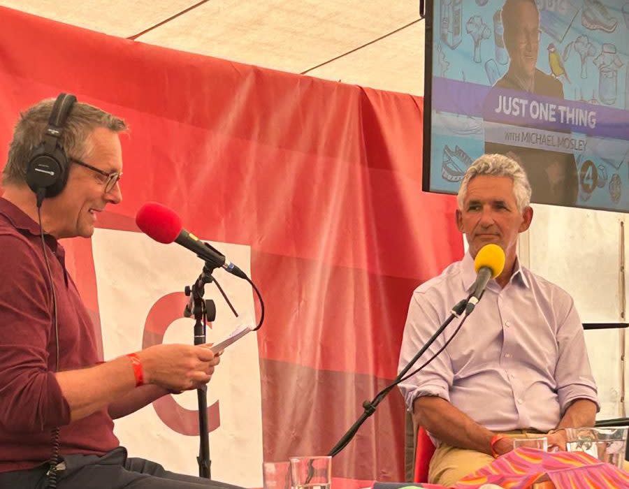 Spector and Mosley together at Hay festival