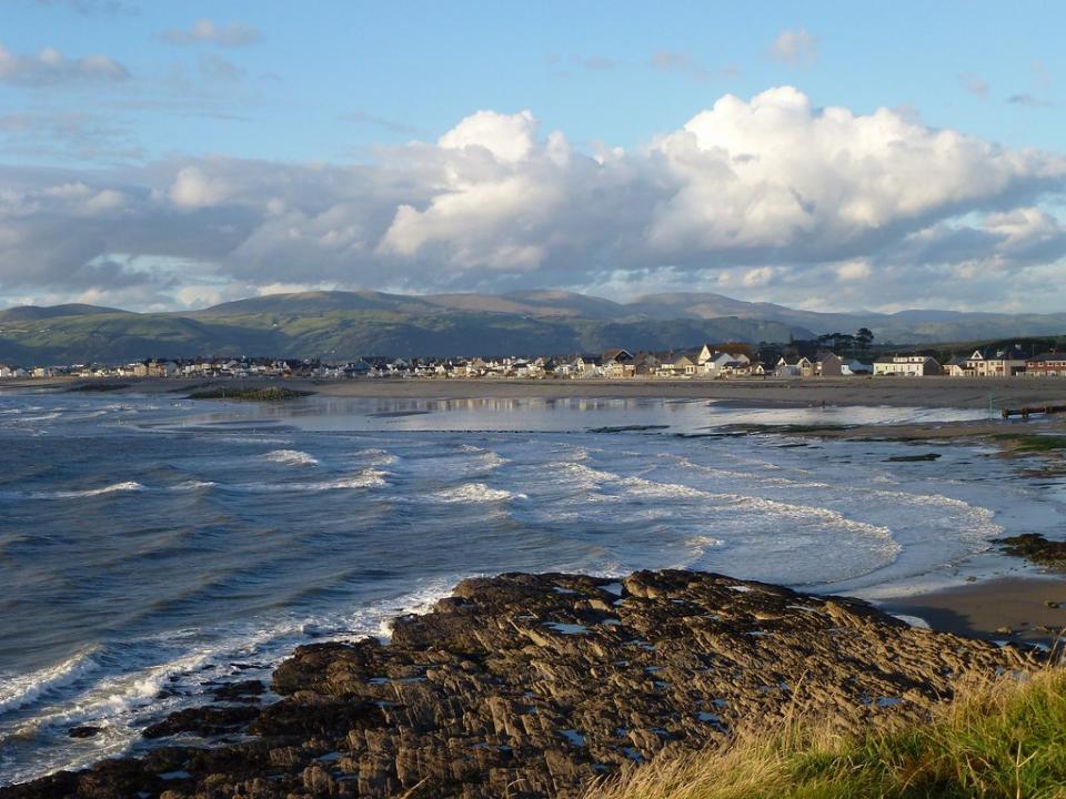 View of Borth, Wales.