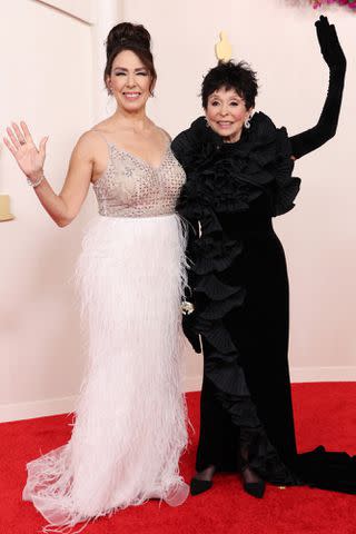 <p>Kevin Mazur/Getty</p> From Left: Fernanda Gordon with Rita Moreno at the 2024 Oscars