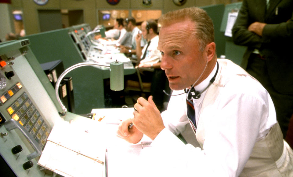 Ed Harris portraying NASA flight director Gene Kranz in <i> Apollo 13</i>. He never met Kranz, but his performance did inspire Kranz to title his memoir after one of his lines, “Failure is not an option.” (Photo: Universal/Courtesy of Everett Collection)