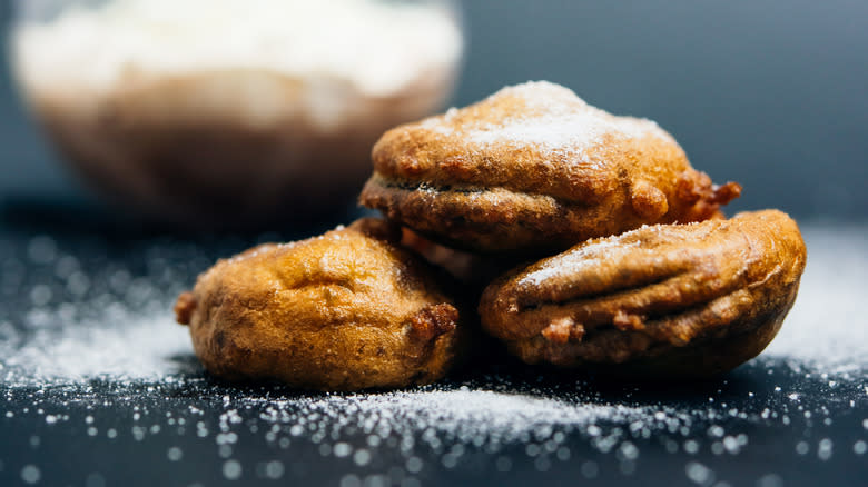 Stack of deep fried Oreos 