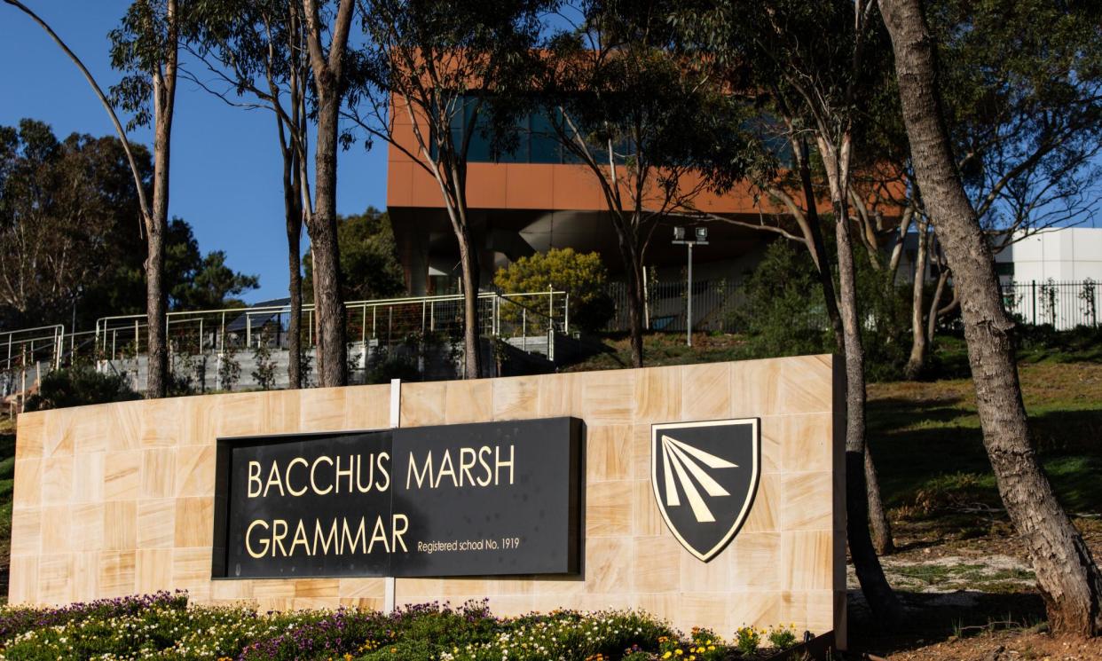 <span>Explicit fake AI photos of female students at Bacchus Marsh Grammar were allegedly circulated online.</span><span>Photograph: Diego Fedele/AAP</span>