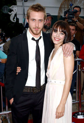 Ryan Gosling and Rachel McAdams at the Los Angeles premiere of New Line's The Notebook