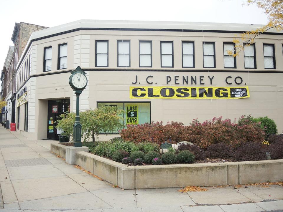 J.C. Penney’s store in downtown Petoskey closed permanently on Sunday, Oct. 18, 2020.