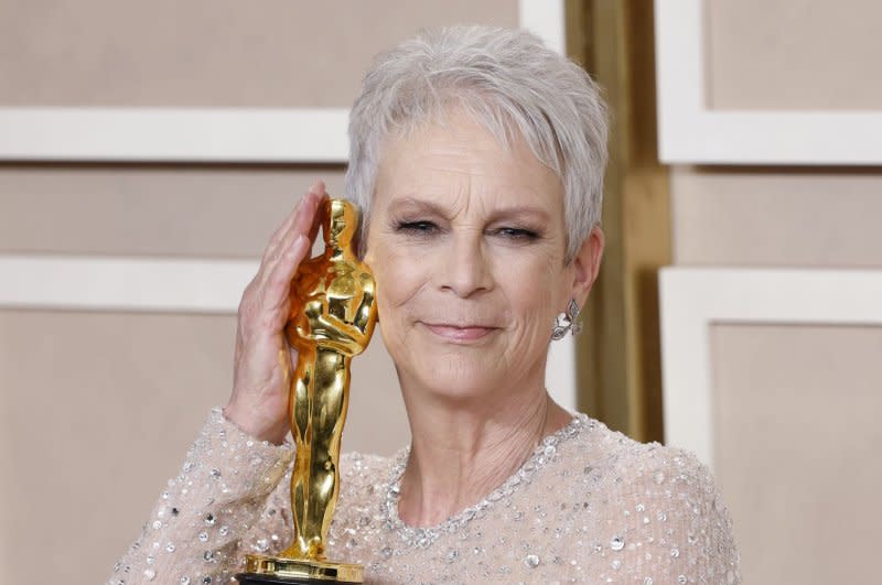 Jamie Lee Curtis attends the Academy Awards in 2023. File Photo by John Angelillo/UPI