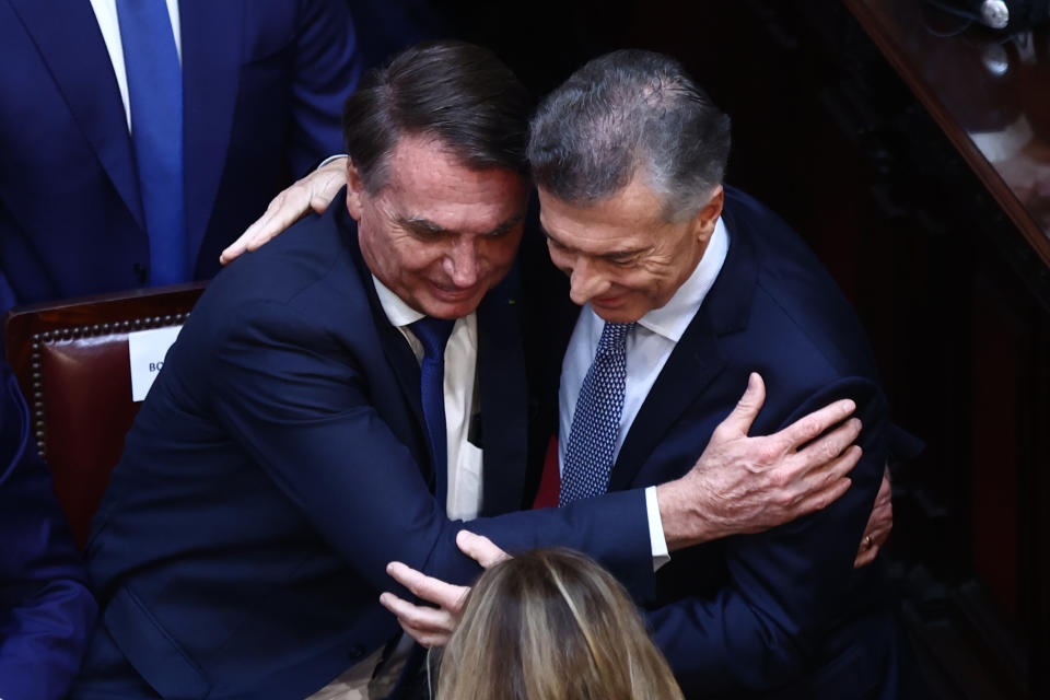 Bolsonaro con Macri