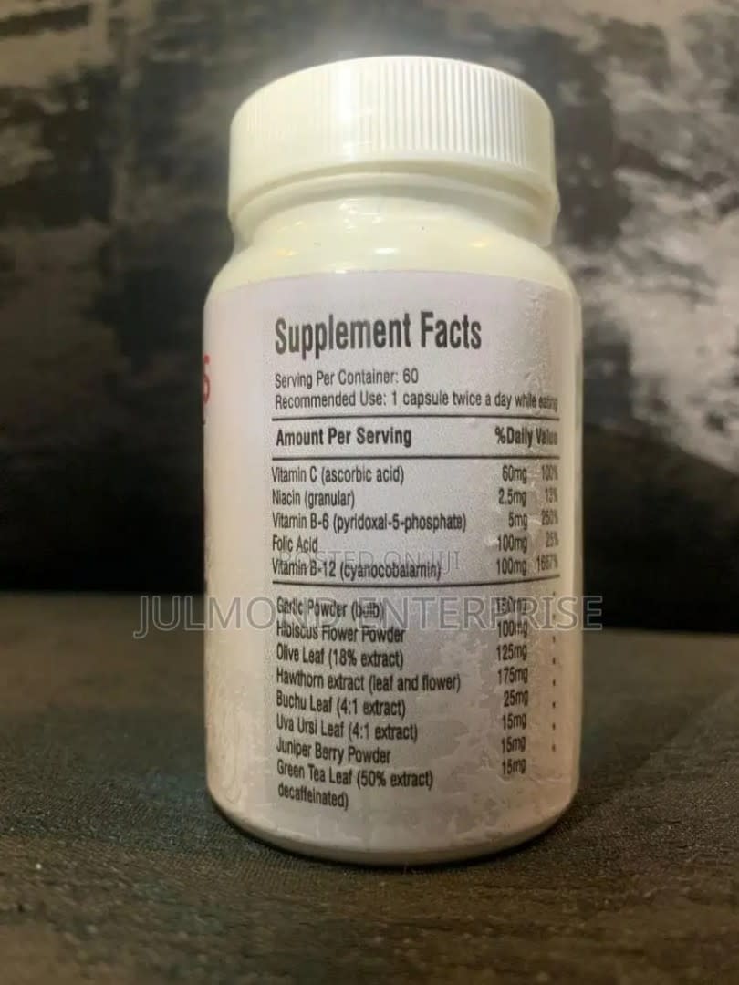 <span>Screenshot of a label on a pill bottle traced to a website selling Cordis, taken on June 12, 2024</span>