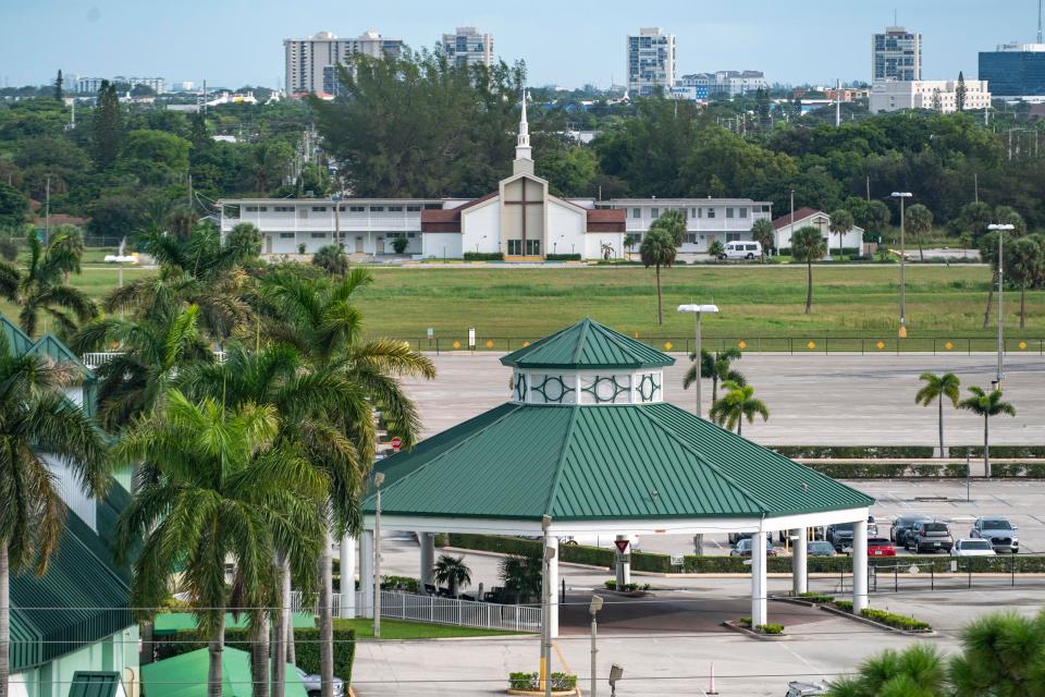 Much of the Palm Beach Kennel Club in West Palm Beach property is under contract to be sold. Plans call for a mixed use development of the nearly 50-acre property.